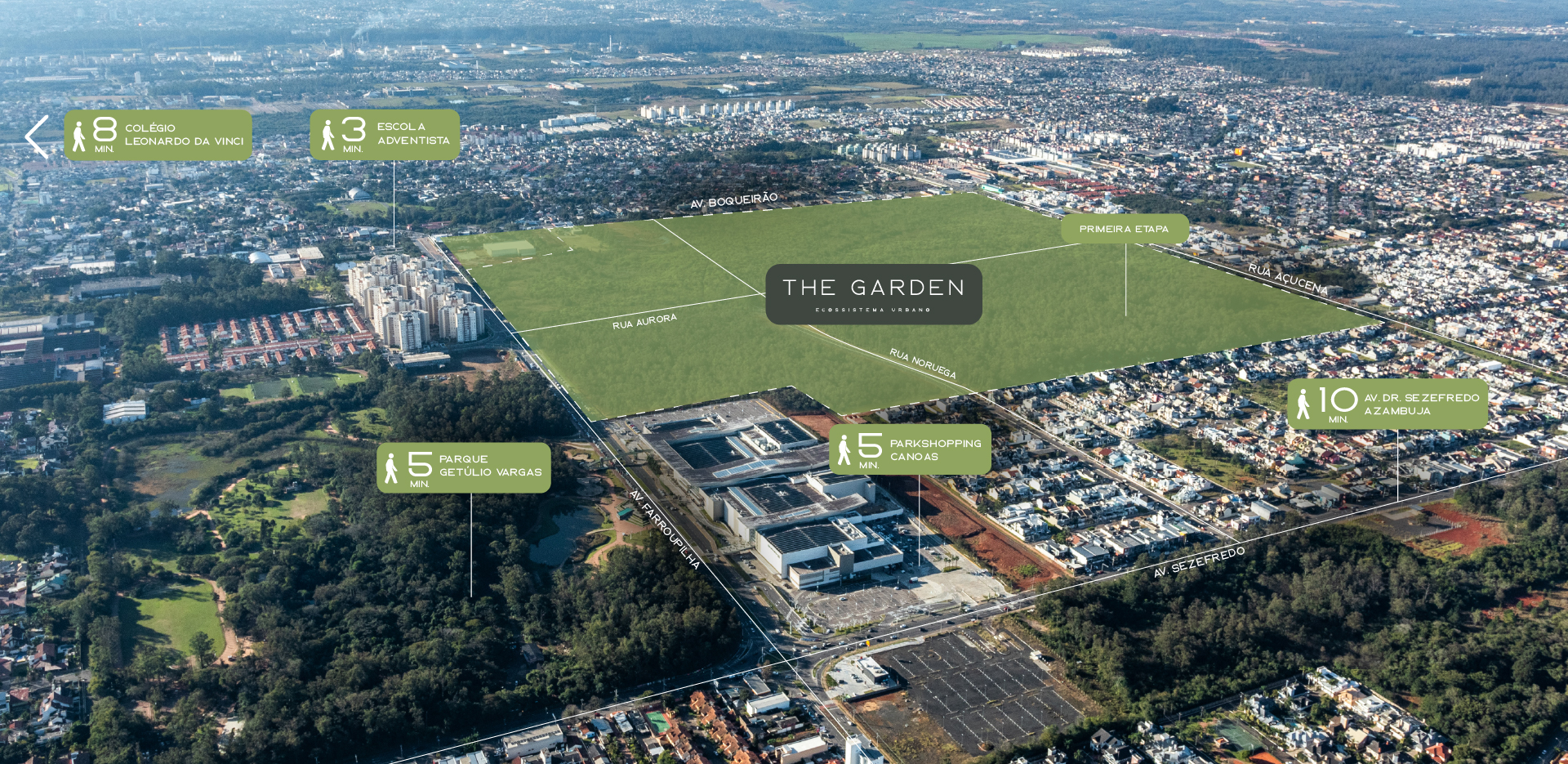 The Garden Ecossistema Urbano — vista aérea
